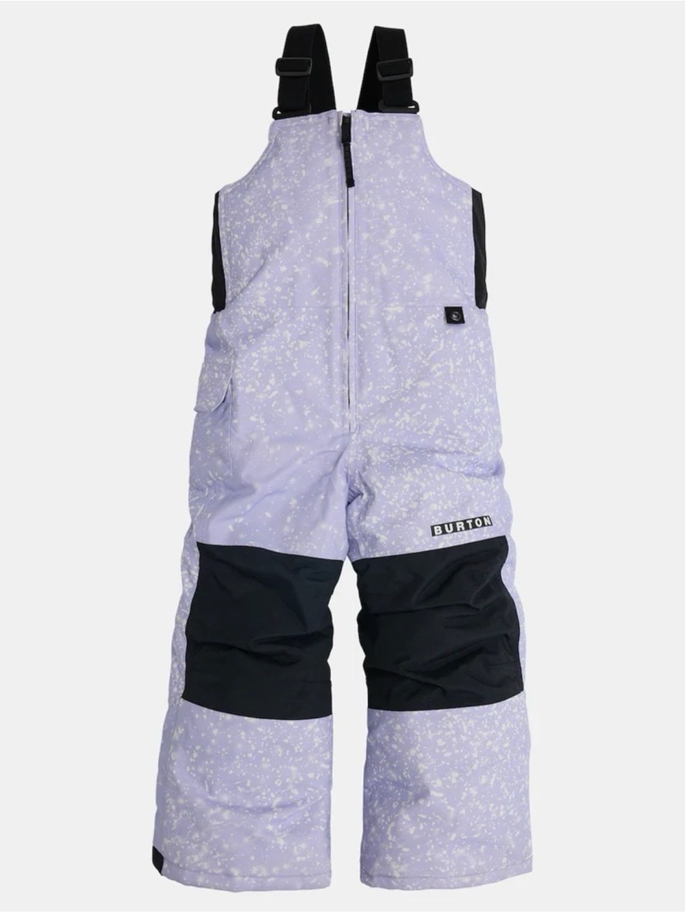 Burton Maven Lavender Snow Overalls with Black Knee Panels